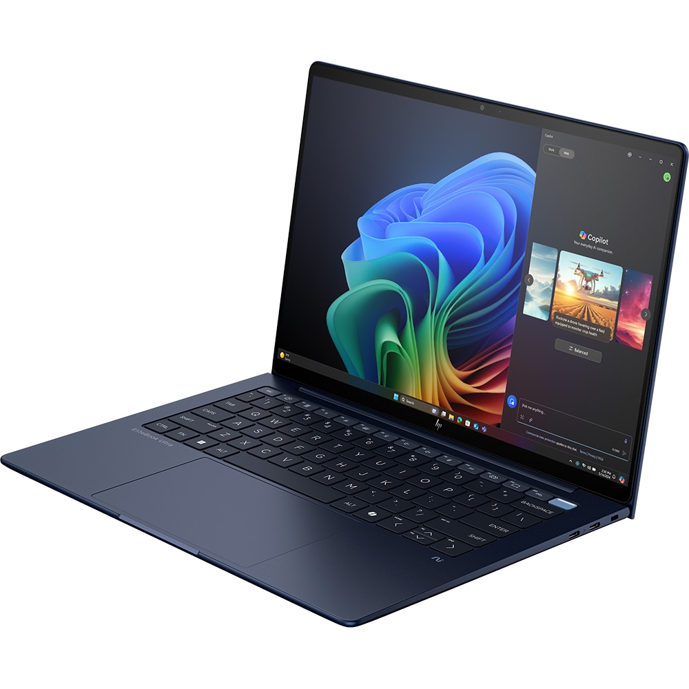 Laptop HP EliteBook Ultra G1i, Intel Core Ultra 7 258V pana la 4.8GHz, 14" 2.8K Touch, 32GB, SSD 1TB, Intel Arc Graphics, Windows 11 Pro, albastru