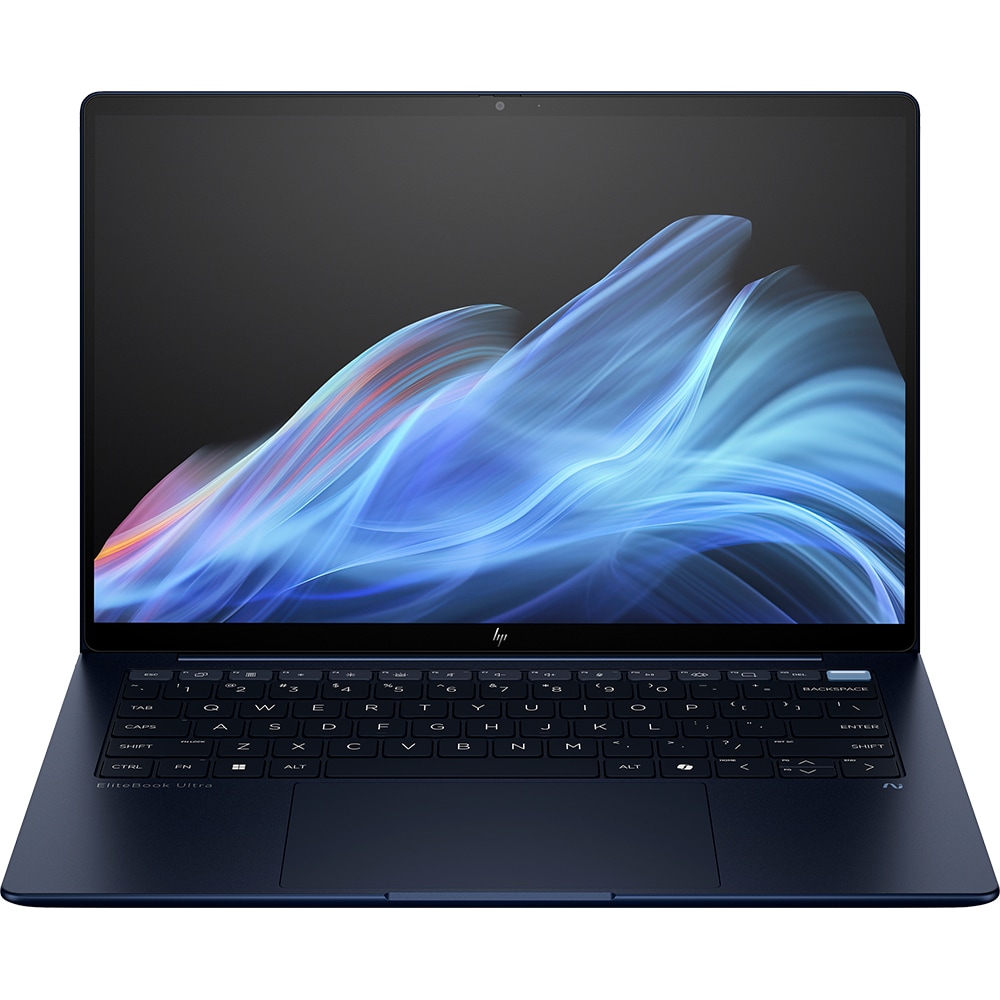 Laptop HP EliteBook Ultra G1i, Intel Core Ultra 7 258V pana la 4.8GHz, 14" 2.8K Touch, 32GB, SSD 1TB, Intel Arc Graphics, Windows 11 Pro, albastru