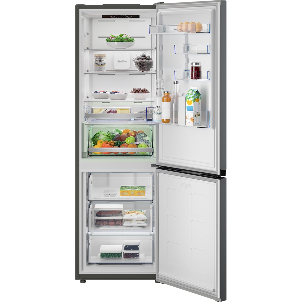 Combina frigorifica BEKO B7RCNA377HXP, No Frost, 370 l, H 186.5 cm, Clasa B, inox