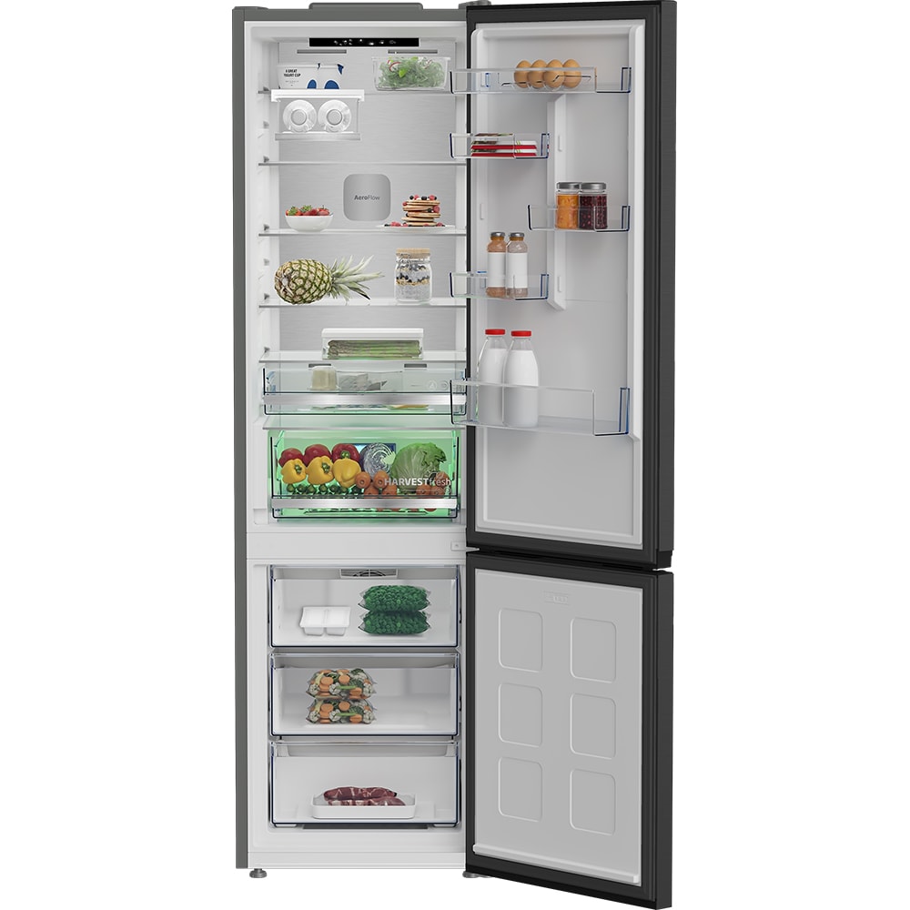 Combina frigorifica BEKO B7RCNA418HXBRW, No Frost, 415 l, H 203.5 cm, Clasa A, dark inox