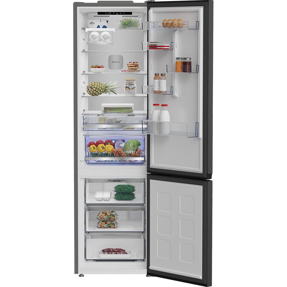 Combina frigorifica BEKO B7RCNA418HXBRW, No Frost, 415 l, H 203.5 cm, Clasa A, dark inox