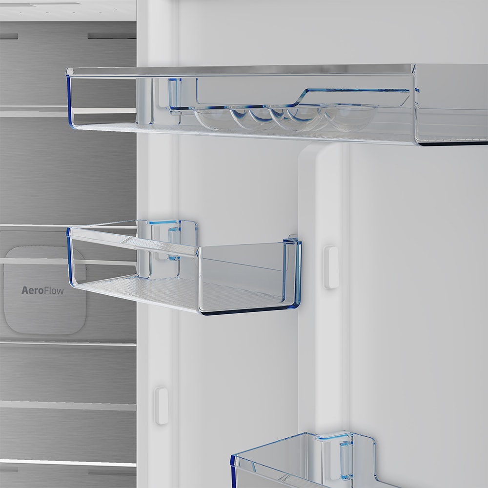 Combina frigorifica BEKO B7RCNA418HXBRW, No Frost, 415 l, H 203.5 cm, Clasa A, dark inox
