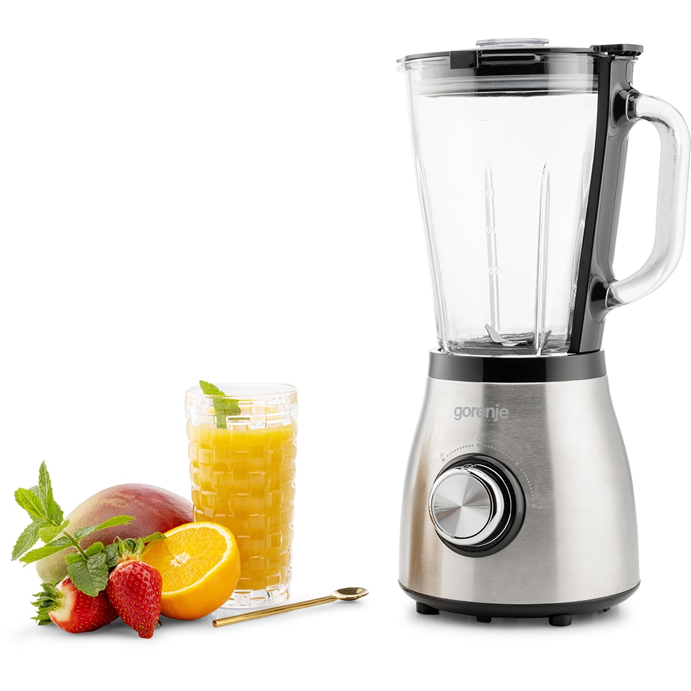 Blender GORENJE B800BE, 1.5l, 800W, 2 trepte viteza, argintiu-negru