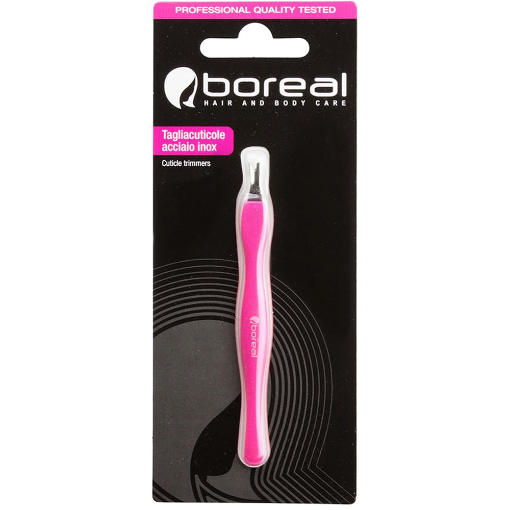 Trimmer cuticule BOREAL B925, otel inoxidabil, roz