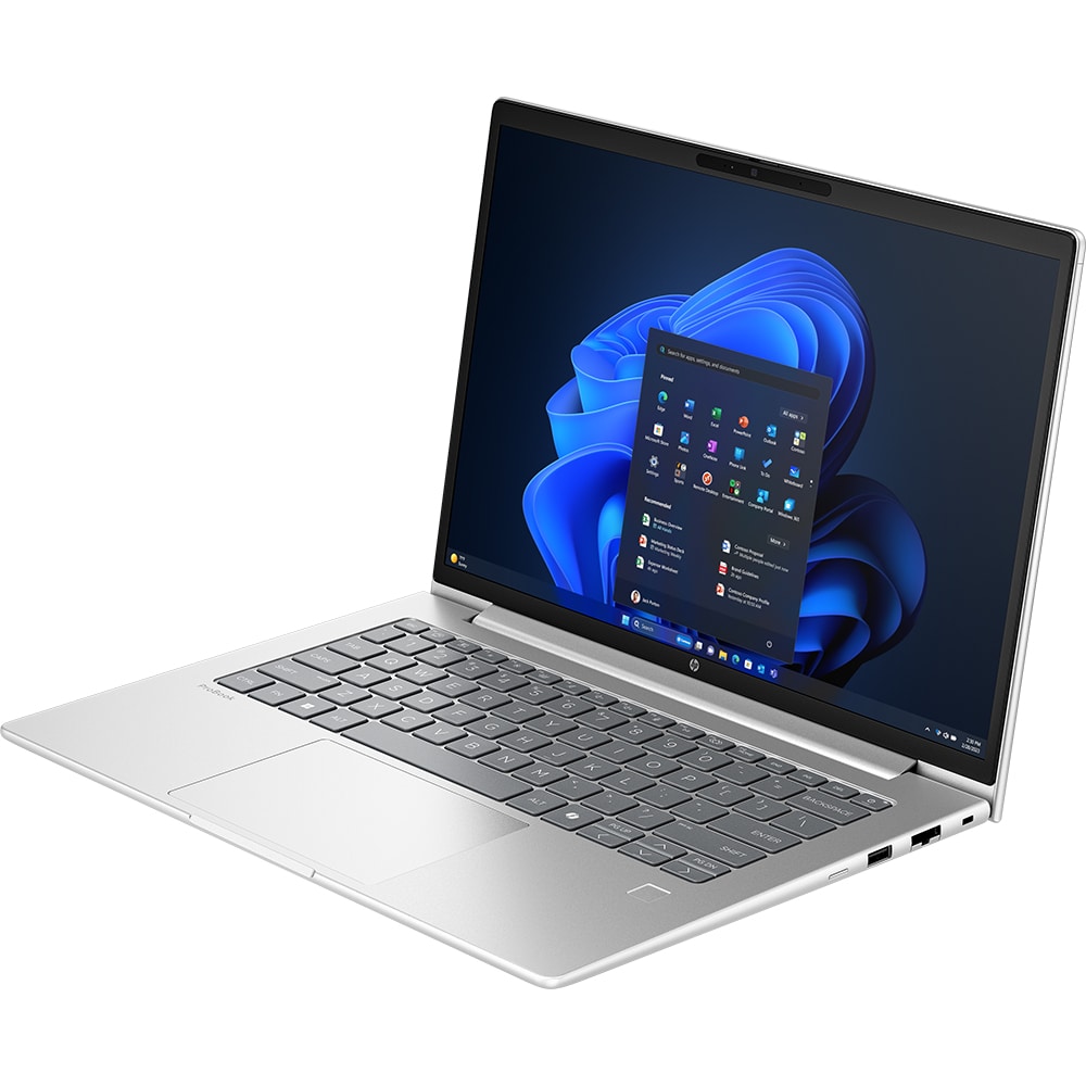 Laptop HP ProBook 4 G1a, AMD Ryzen 7 250 pana la 5GHz, 16" WUXGA, 24GB, SSD 1TB, AMD Radeon 780M, Windows 11 Pro, argintiu
