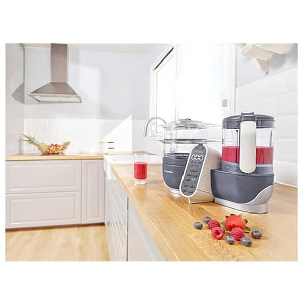 Robot multifunctional 5 in 1 BABYMOOV Nutribaby Plus, 1500ml, 750W, gri-alb