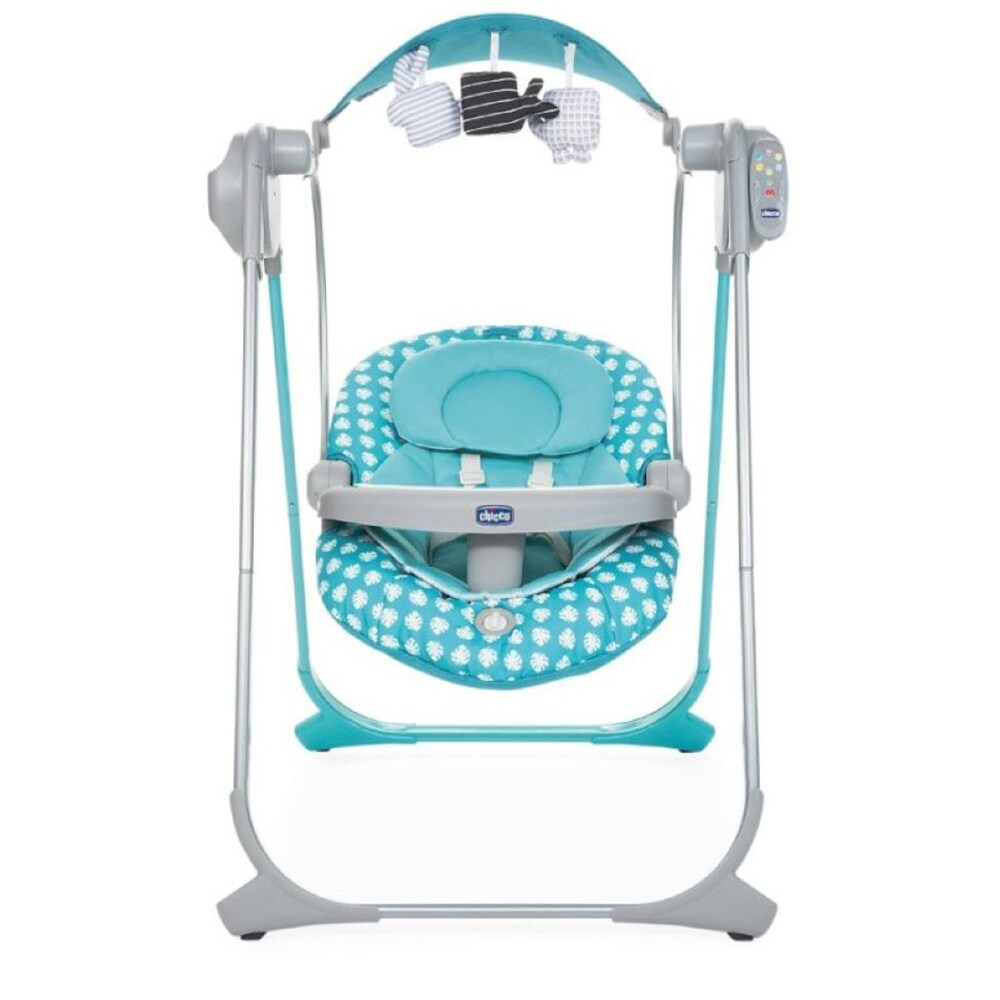 Balansoar CHICCO Polly Swing Up 791108, 0 luni+, turcoaz-gri