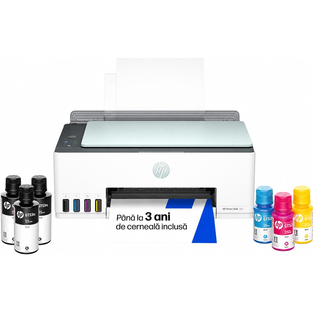 Multifunctional inkjet color HP Smart Tank 582 CISS All-in-One (4A8D6A), A4, USB, Wi-Fi