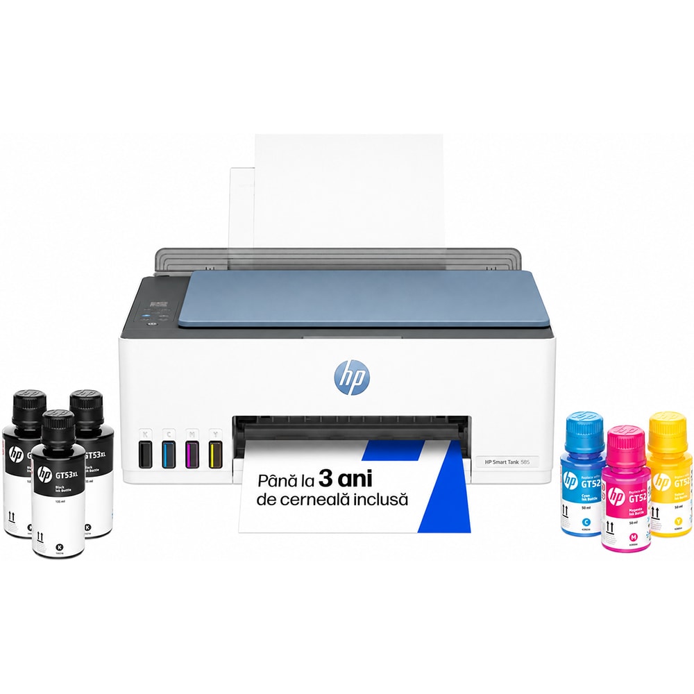 Multifunctional inkjet color HP Smart Tank 585 CISS All-in-One, A4, USB, Wi-Fi