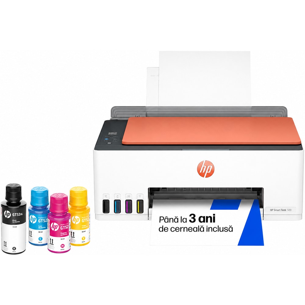 Multifunctional inkjet color HP Smart Tank 589 CISS All-in-One, A4, USB, Wi-Fi