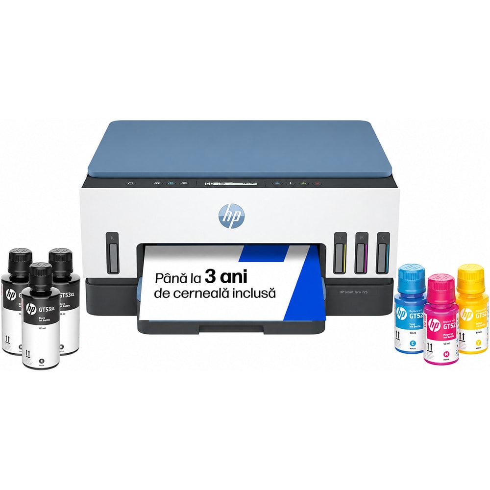 Multifunctional inkjet color HP Smart Tank 725 All-in-One CISS, A4, USB, Wi-Fi