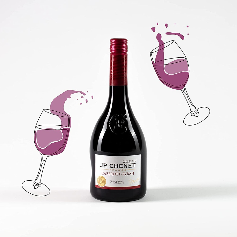 Vin rosu sec Jp Chenet Cabernet Syrah, 0.75L