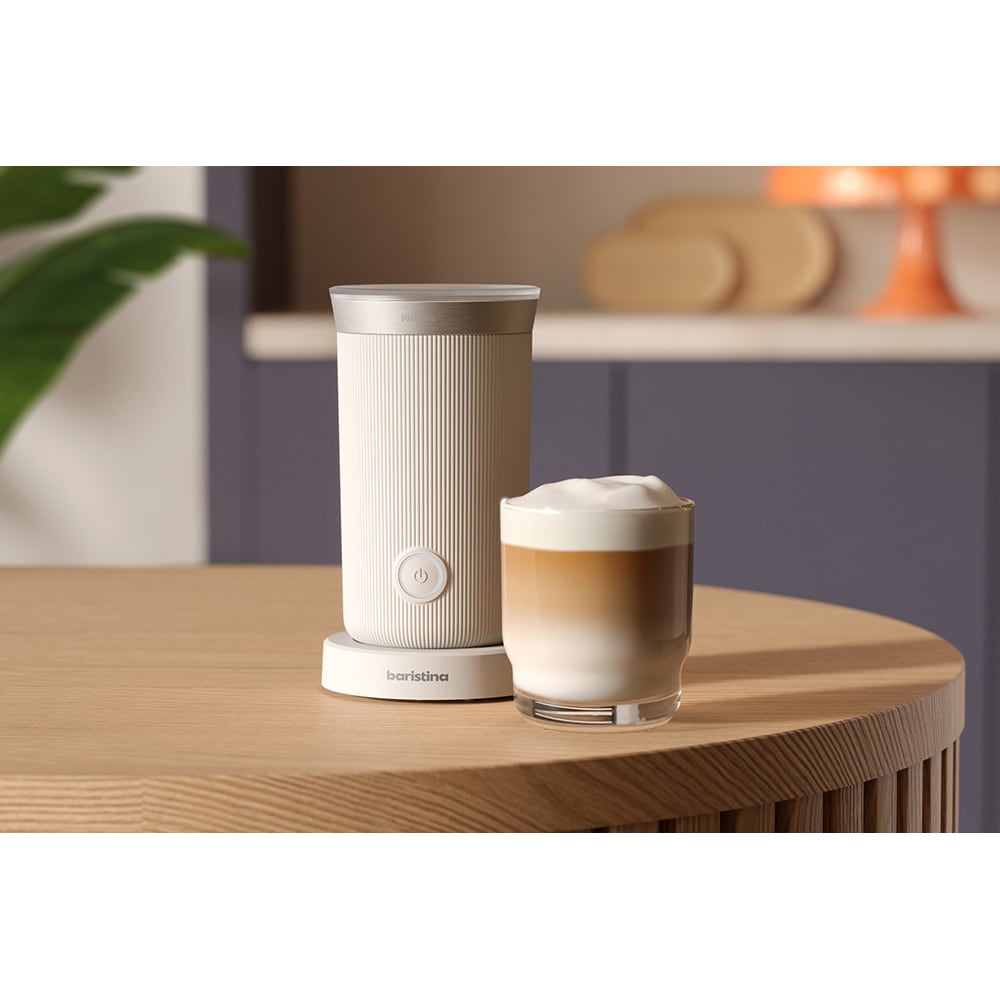 Aparat de spumare lapte PHILIPS Baristina BAR311/00, 0.12l, alb