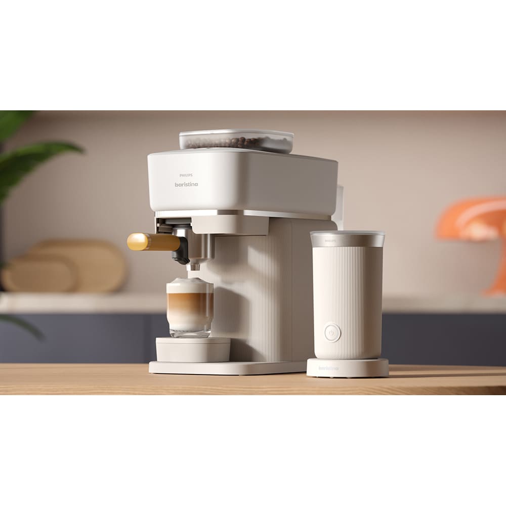 Aparat de spumare lapte PHILIPS Baristina BAR311/00, 0.12l, alb