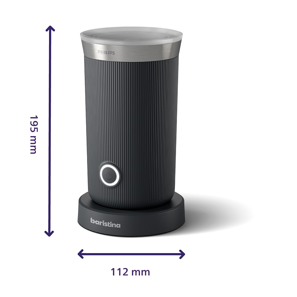 Aparat de spumare lapte PHILIPS Baristina BAR311/00, 0.12l, negru