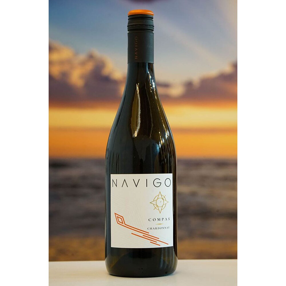 Vin alb sec Crama Navigo Compas Chardonnay, 0.75L