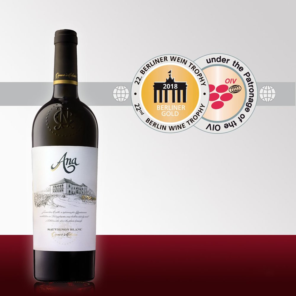 Vin alb sec Jidvei Ana Sauvignon Blanc 2020, 0.75L, bax 6 sticle