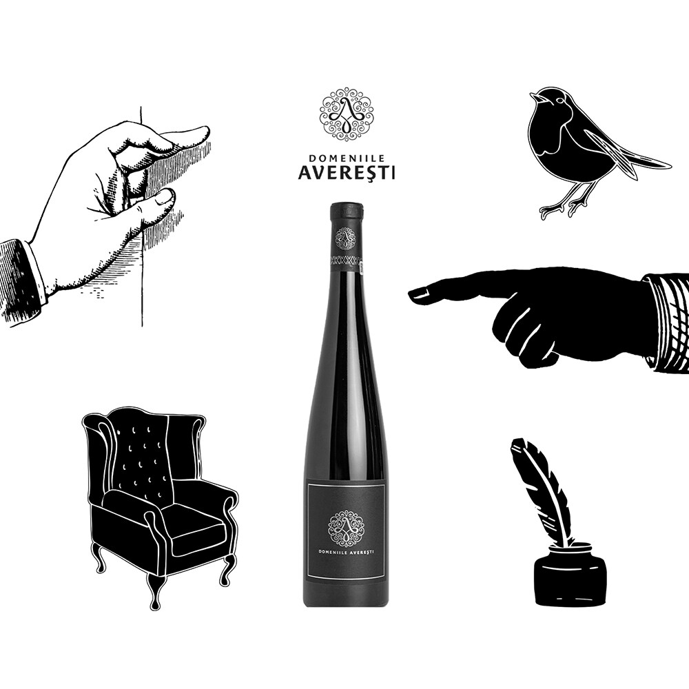 Vin rosu sec Feteasca Neagra de Domeniile Averesti Diamond, 0.75L