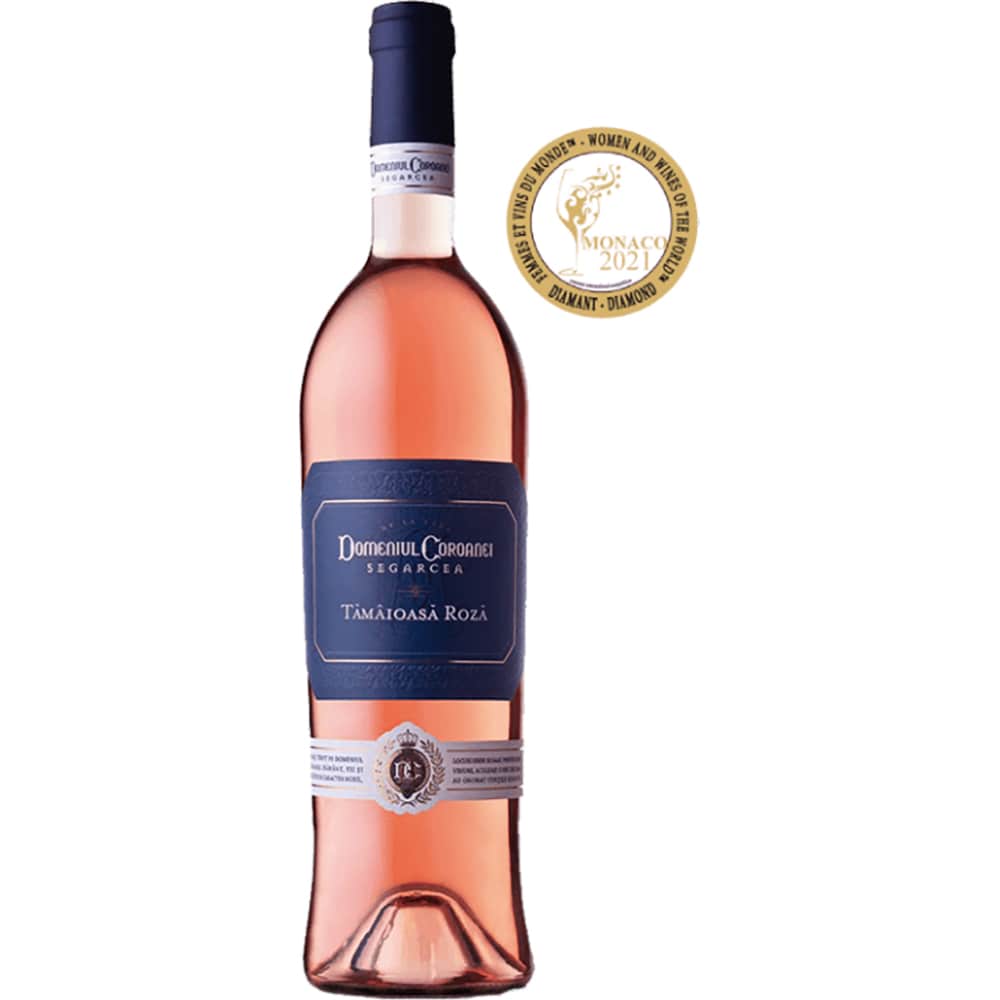Vin rose demidulce Domeniul Coroanei Segarcea Prestige Tamaioasa Roza, 0.75L