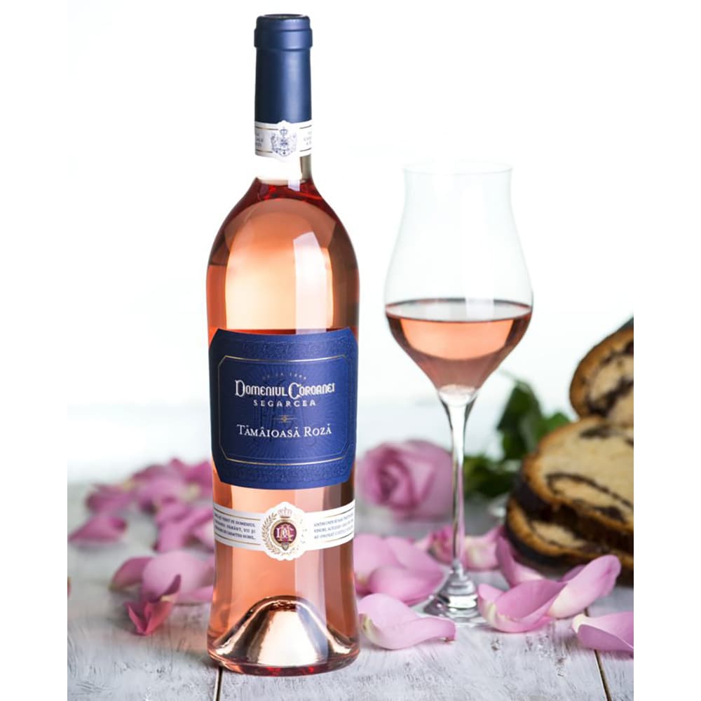 Vin rose demidulce Domeniul Coroanei Segarcea Prestige Tamaioasa Roza, 0.75L