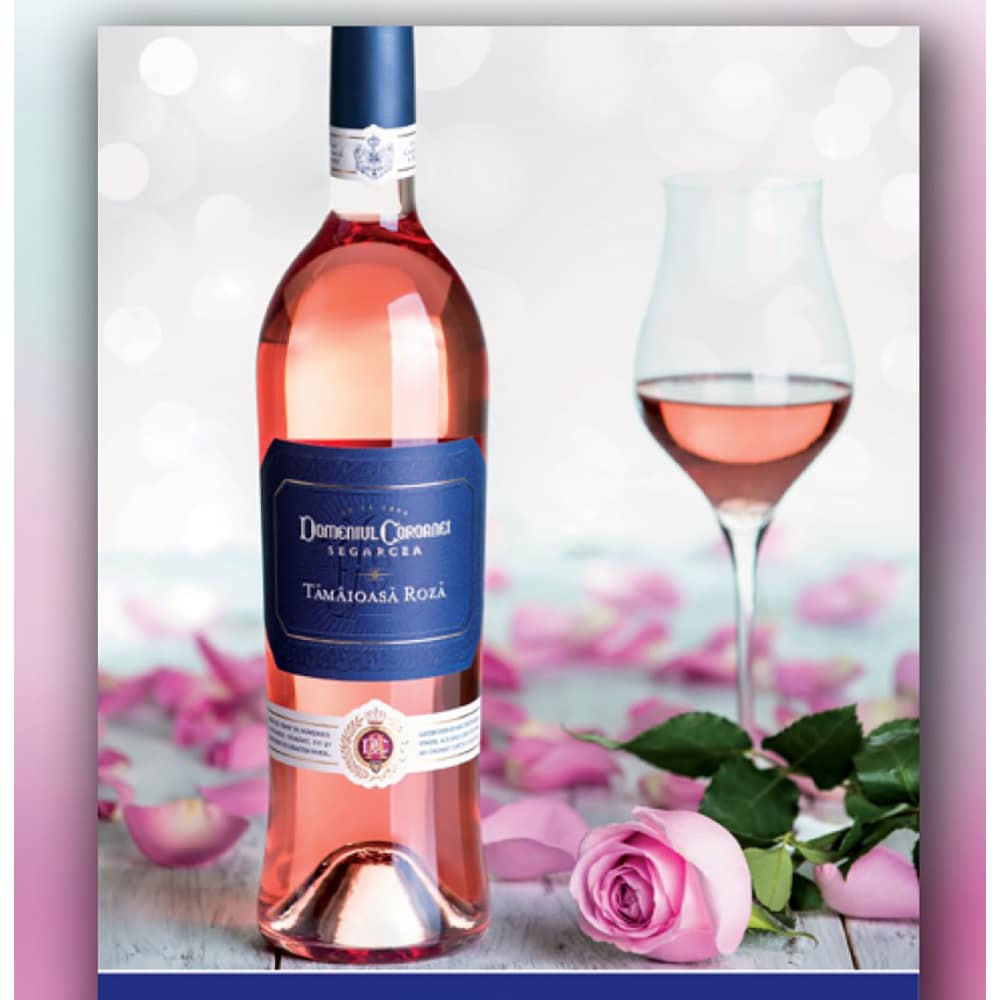 Vin rose demidulce Domeniul Coroanei Segarcea Prestige Tamaioasa Roza, 0.75L