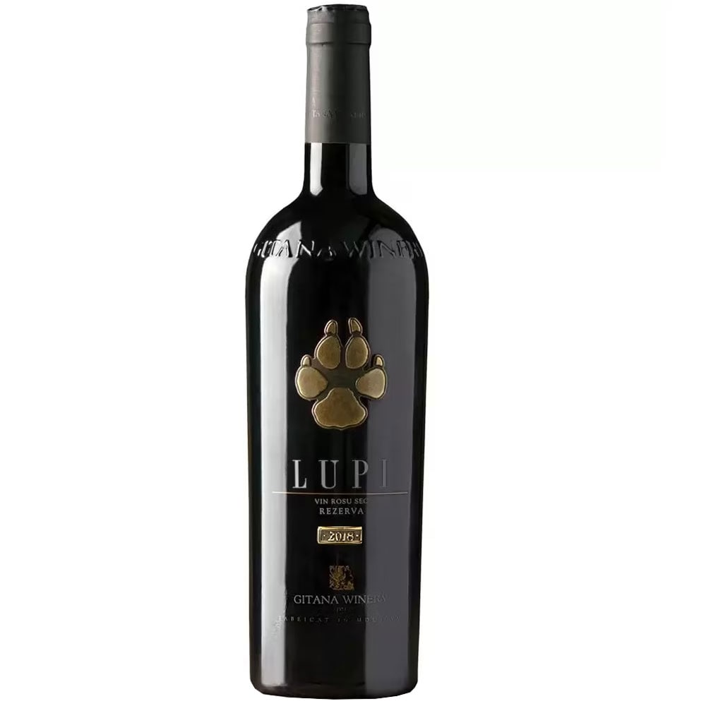 Vin rosu sec Gitana Winery Lupi 2018, 0.75L