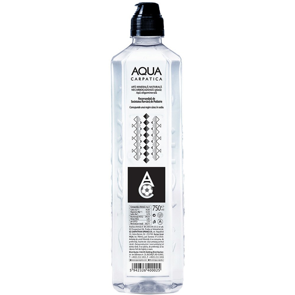 Apa plata sport AQUA CARPATICA bax 0.75L x 12 sticle