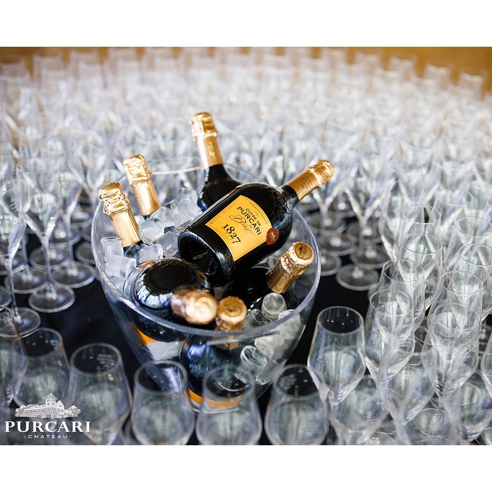 Vin spumant alb Purcari Winery cuvee de Purcari Brut, 0.75L