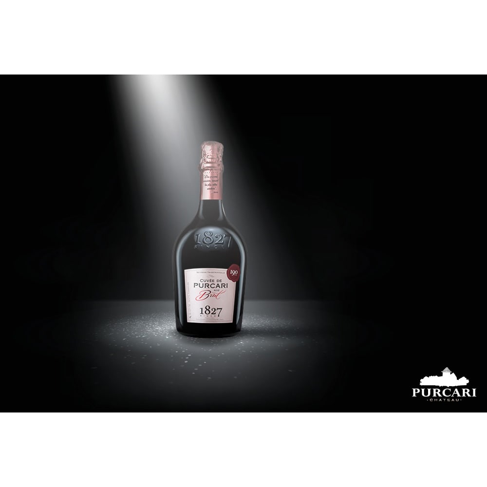 Vin spumant rose Purcari Winery Cuvee de Purcari Brut, 0.75L