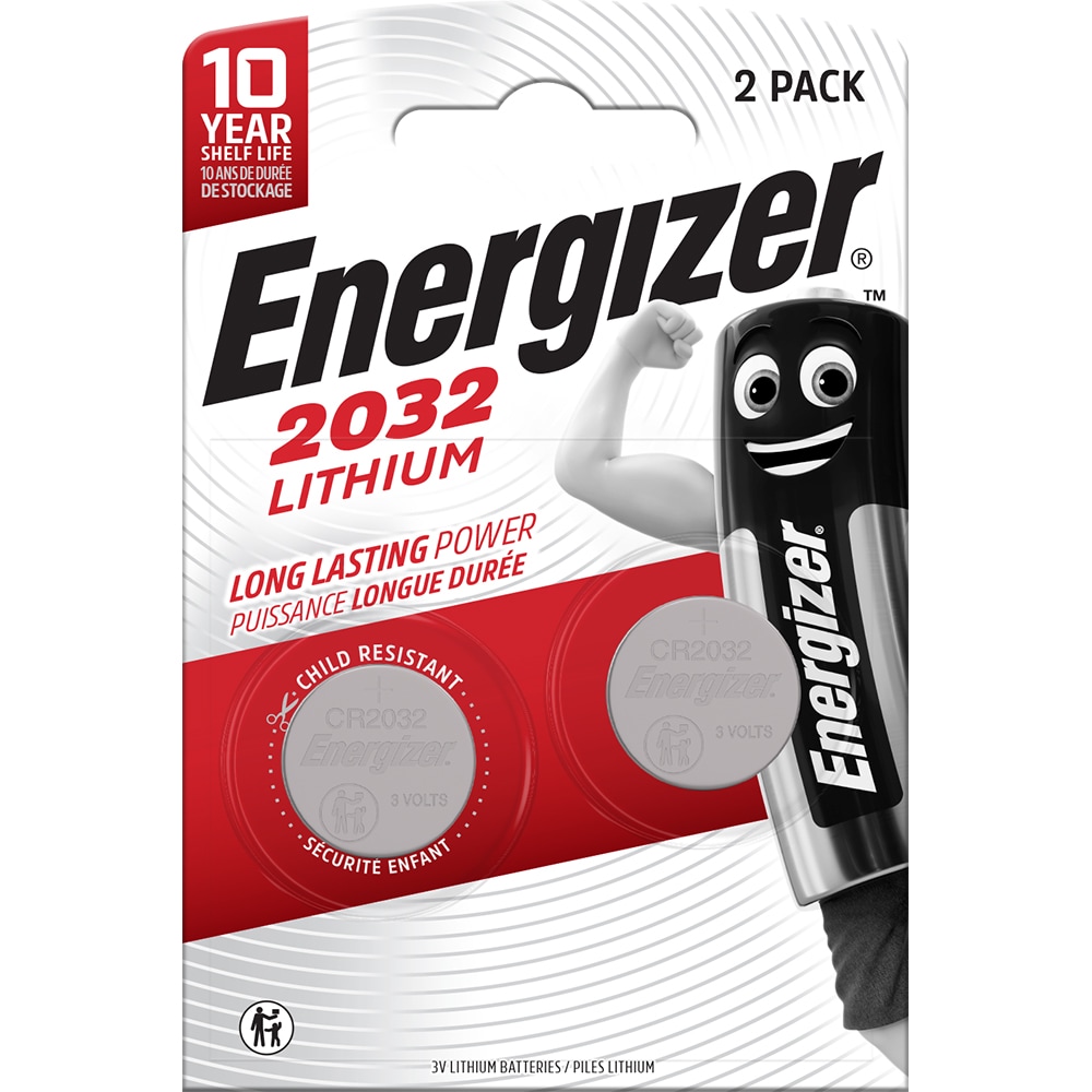 Baterii litiu ENERGIZER CR2032, 3 V, 2 bucati