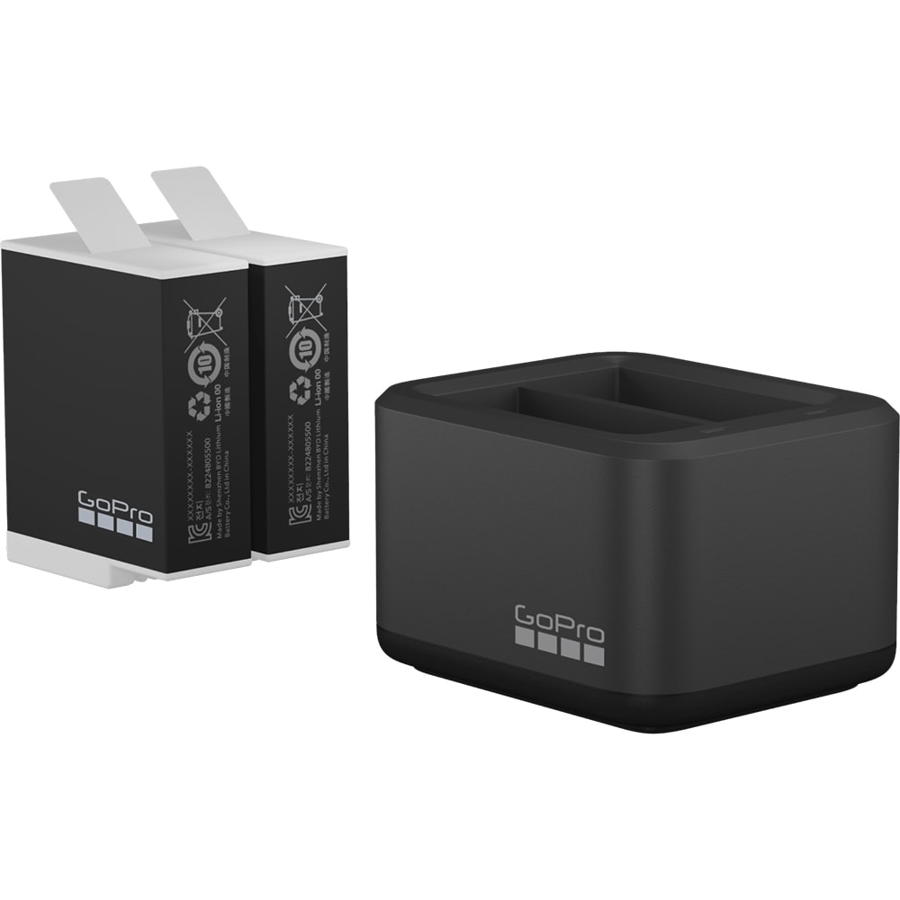 Incarcator dublu GoPro H10B ADDBD-211-EU, 2 acumulatori Enduro, negru