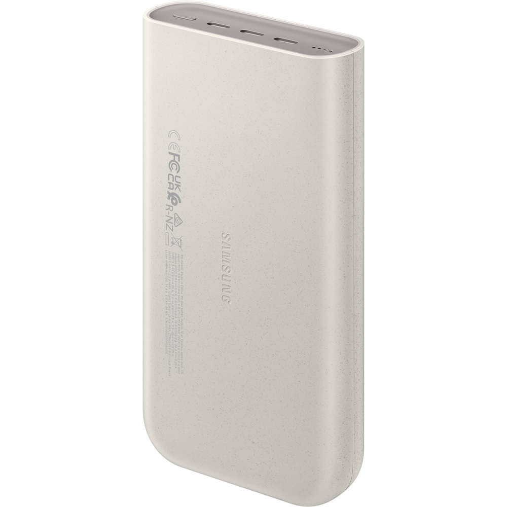 Baterie externa SAMSUNG EB-P4520XUEGEU, 20000 mAh, 3x USB-C, Super Fast Charge 45W, Power Delivery (PD), bej