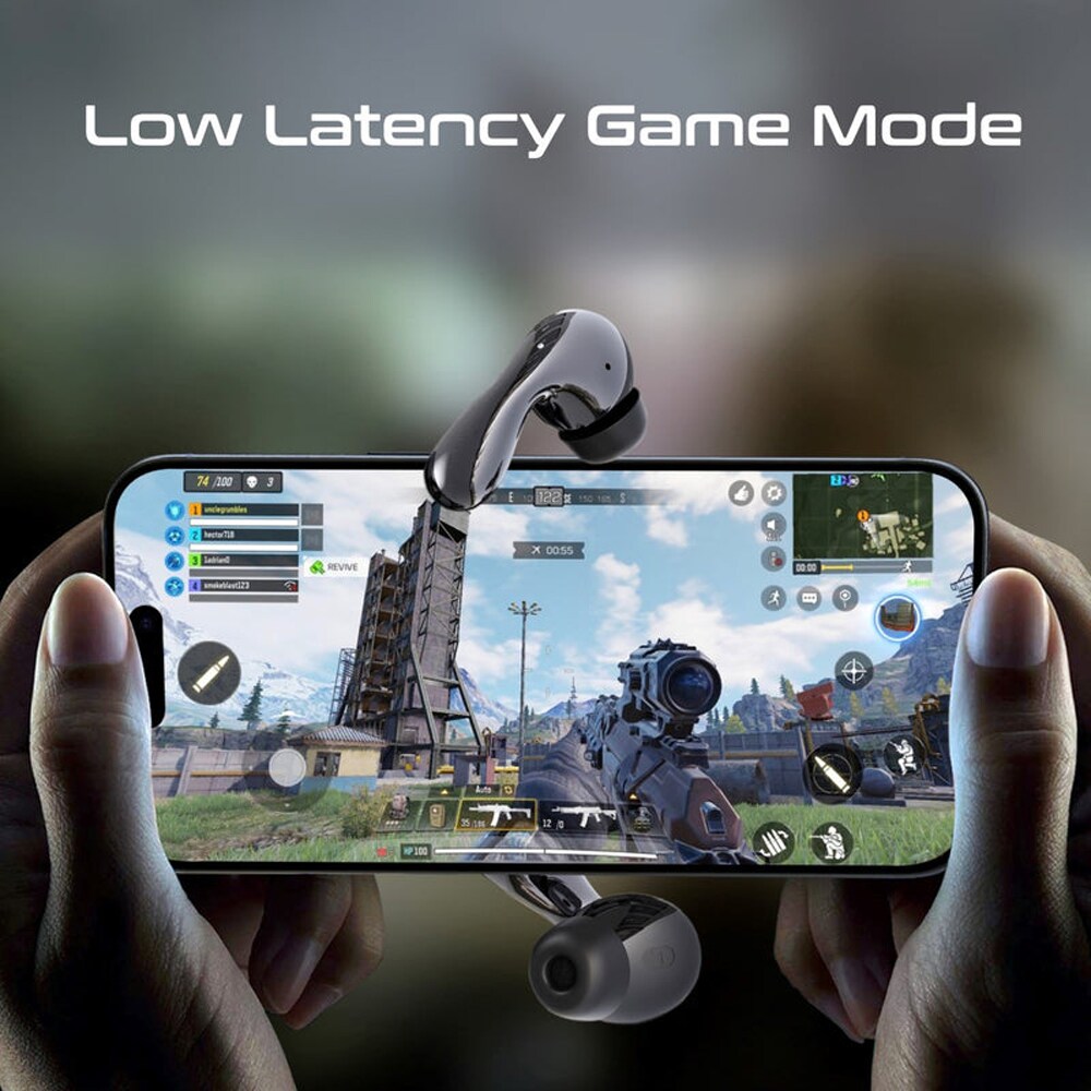 Casti PROMATE Baton, True wireless, Bluetooth, In-ear, Microfon, negru