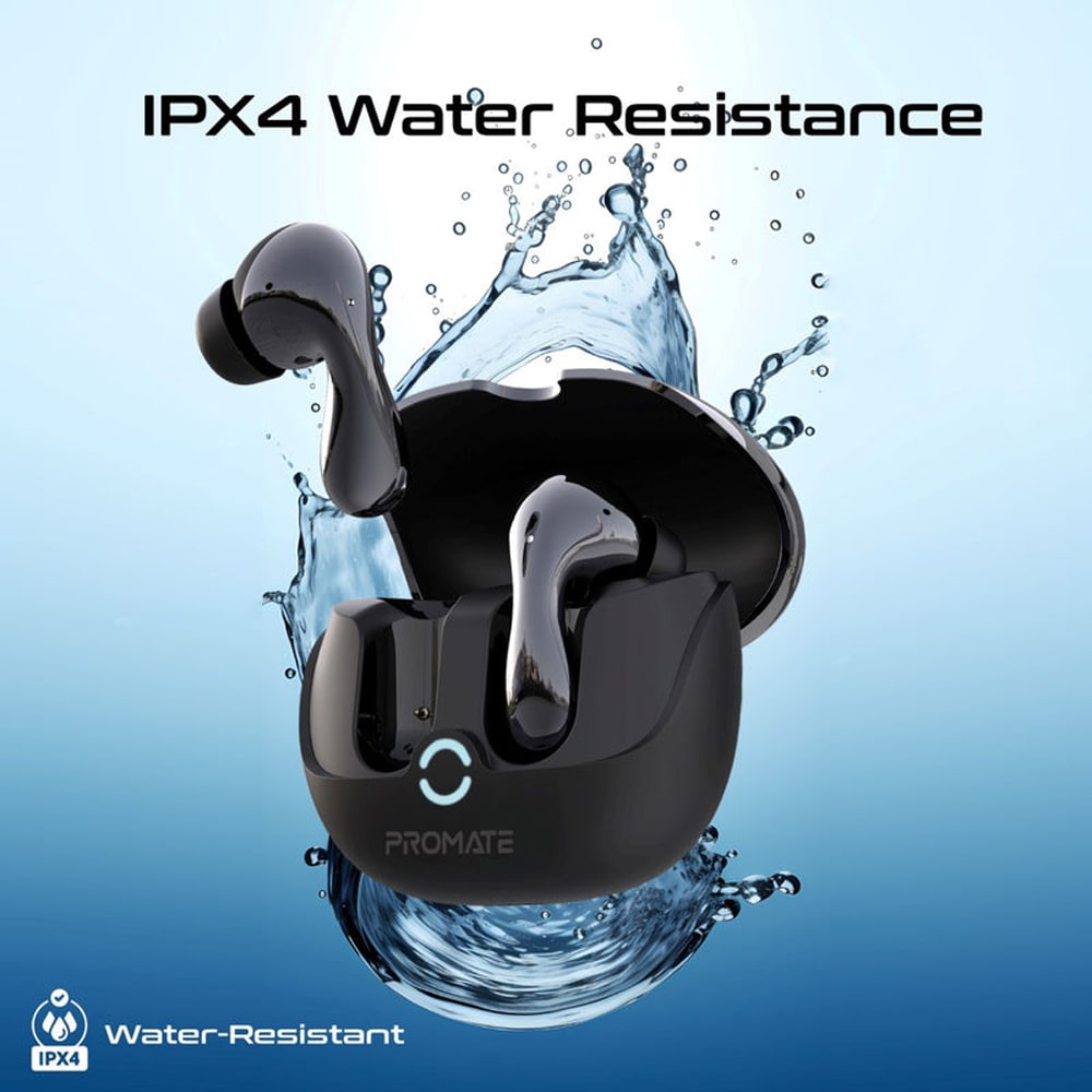 Casti PROMATE Baton, True wireless, Bluetooth, In-ear, Microfon, negru