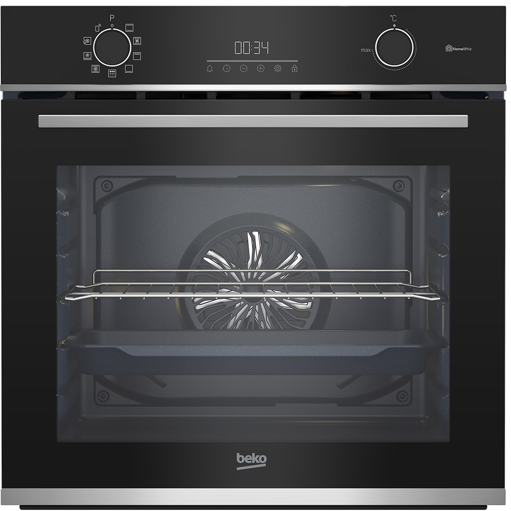 Cuptor incorporabil BEKO BBIE13301XMPC, Electric, Autocuratare pirolitica, 66 l, Clasa A, negru