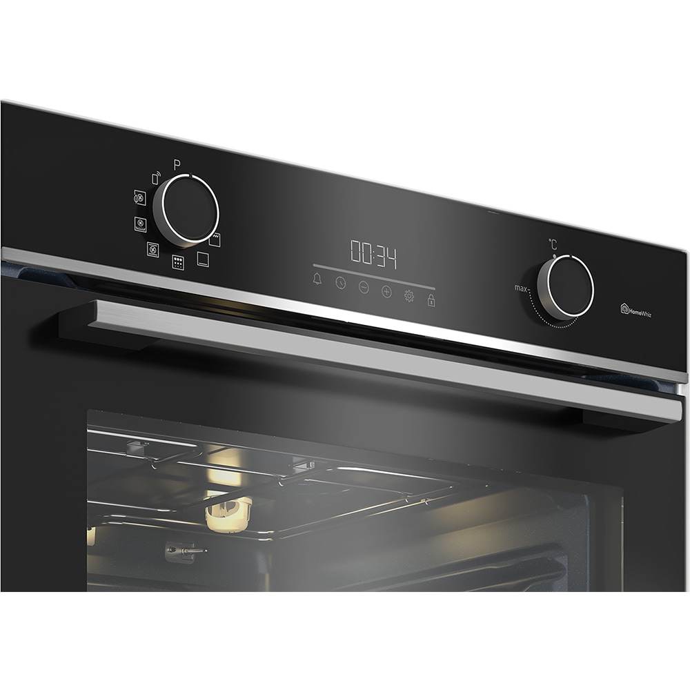 Cuptor incorporabil BEKO BBIE13301XMPC, Electric, Autocuratare pirolitica, 66 l, Clasa A, negru