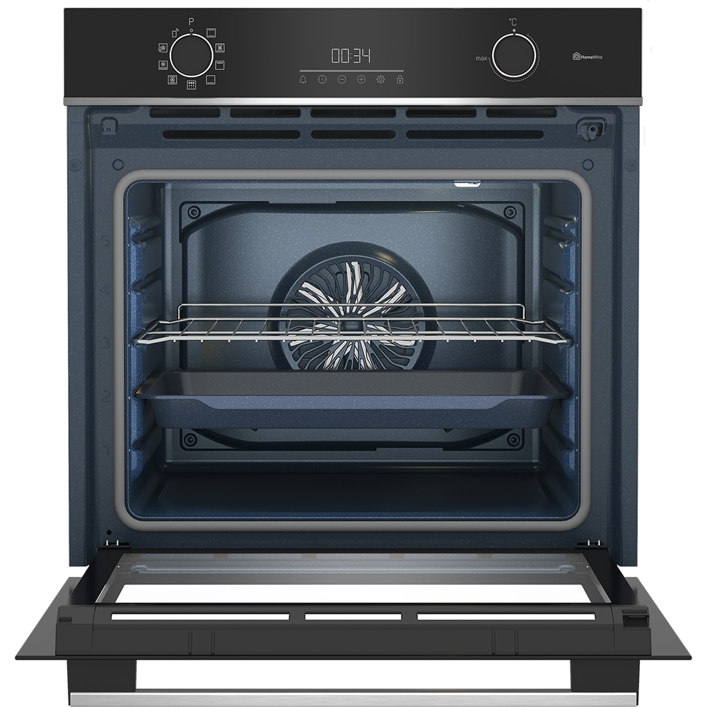 Cuptor incorporabil BEKO BBIE13301XMPC, Electric, Autocuratare pirolitica, 66 l, Clasa A, negru