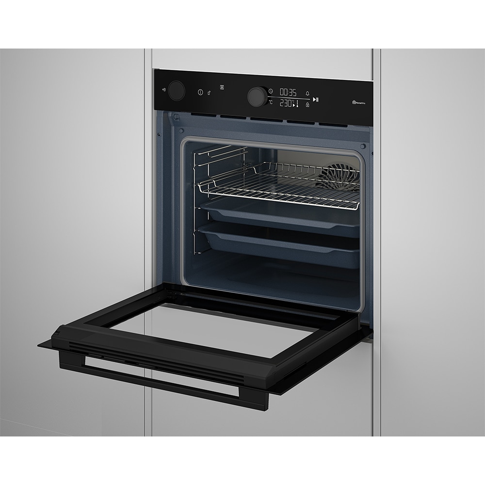 Cuptor incorporabil BEKO BBIS17401BC, Electric, Autocuratare SteamShine, 72 l, Clasa A+, negru