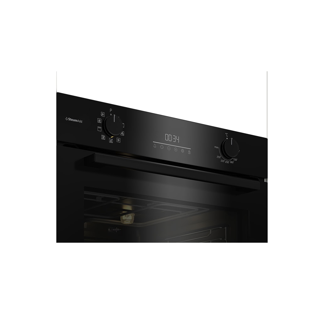 Cuptor incorporabil BEKO BCBIS17300KSB, Electric, Autocuratare SteamShine, 72 l, Clasa A+, negru