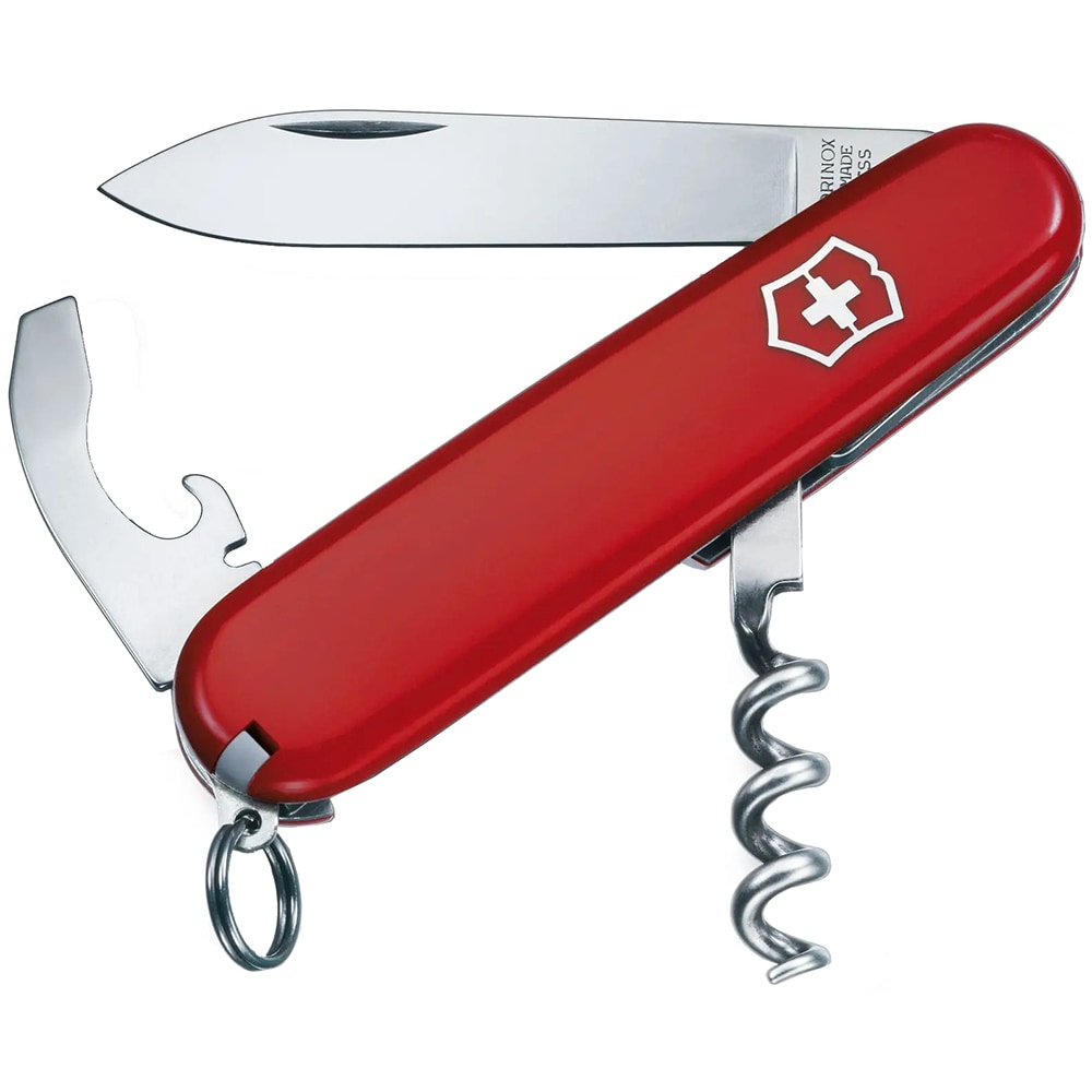 Briceag VICTORINOX Waiter 0.3303, 9 functii, maner ABS, rosu