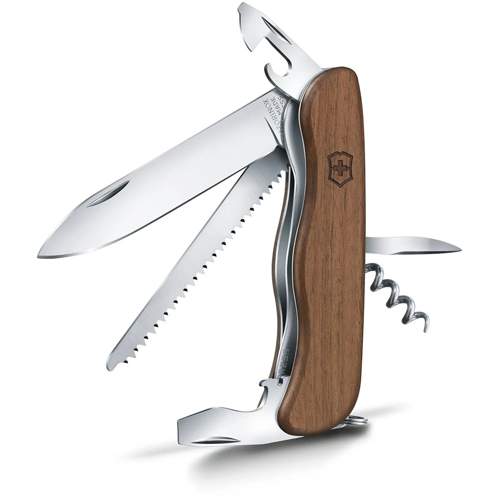 Briceag VICTORINOX Forester 0.8361.63, 10 functii, maner lemn, maro
