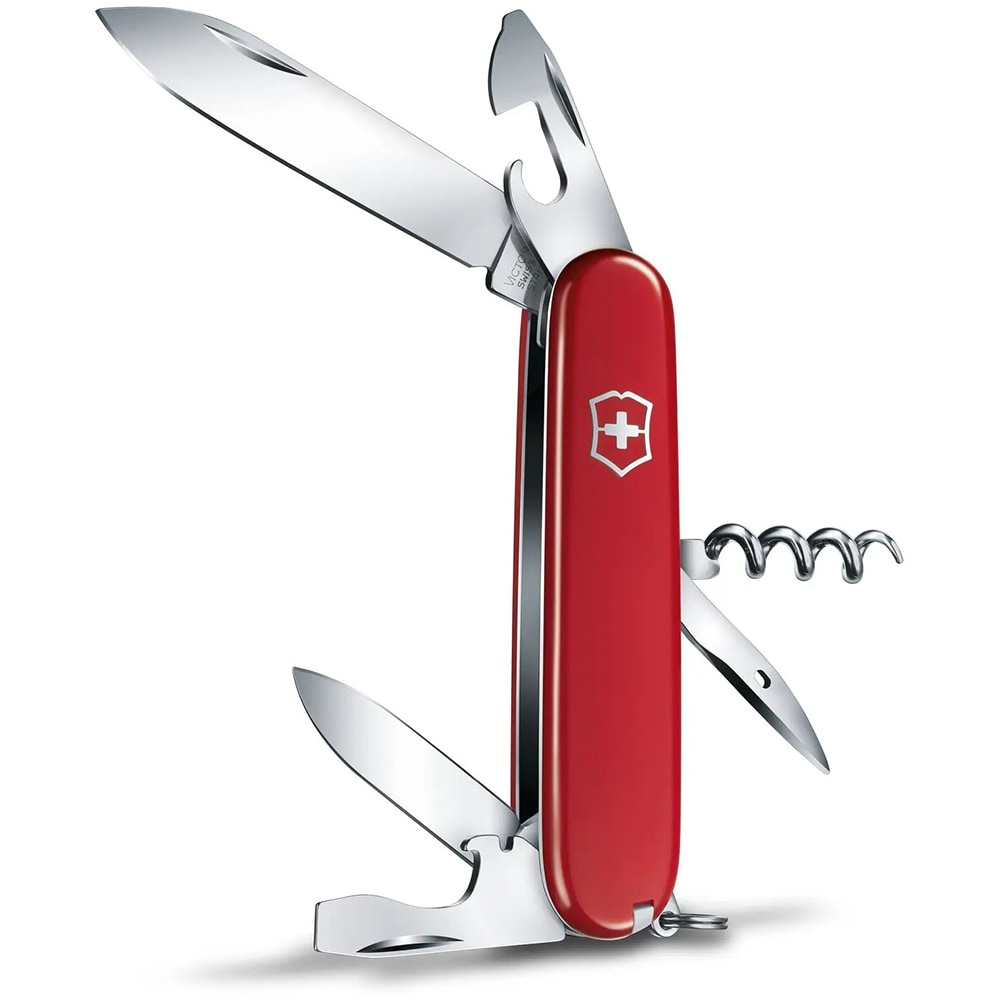Briceag VICTORINOX Spartan 1.3603, 12 functii, maner ABS, rosu
