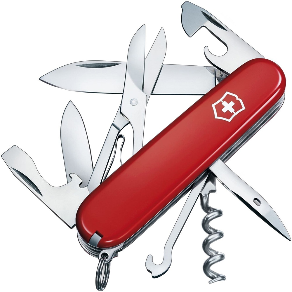 Briceag VICTORINOX Climber 1.3703, 14 functii, maner ABS, rosu