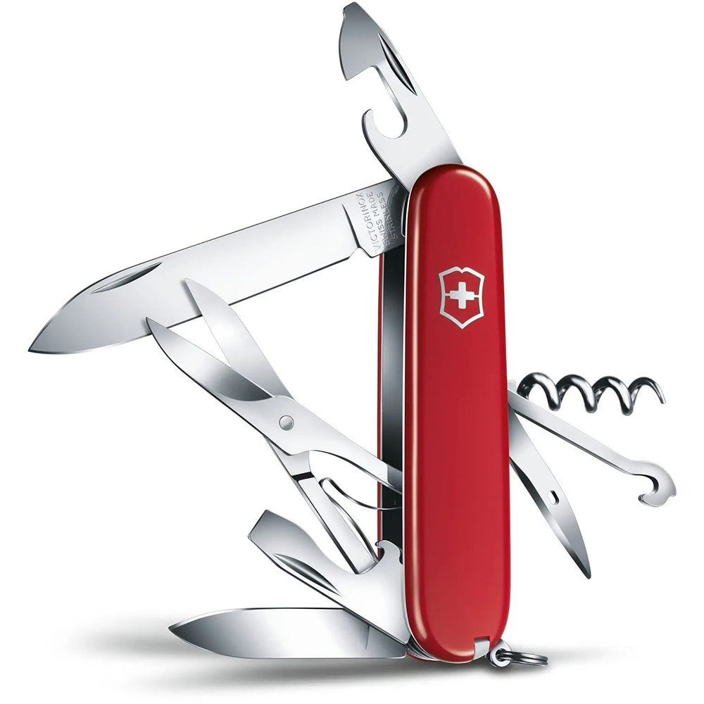 Briceag VICTORINOX Climber 1.3703, 14 functii, maner ABS, rosu
