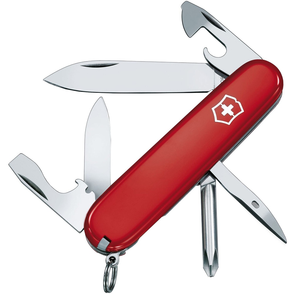 Briceag VICTORINOX Tinker 1.4603, 12 functii, maner ABS, rosu