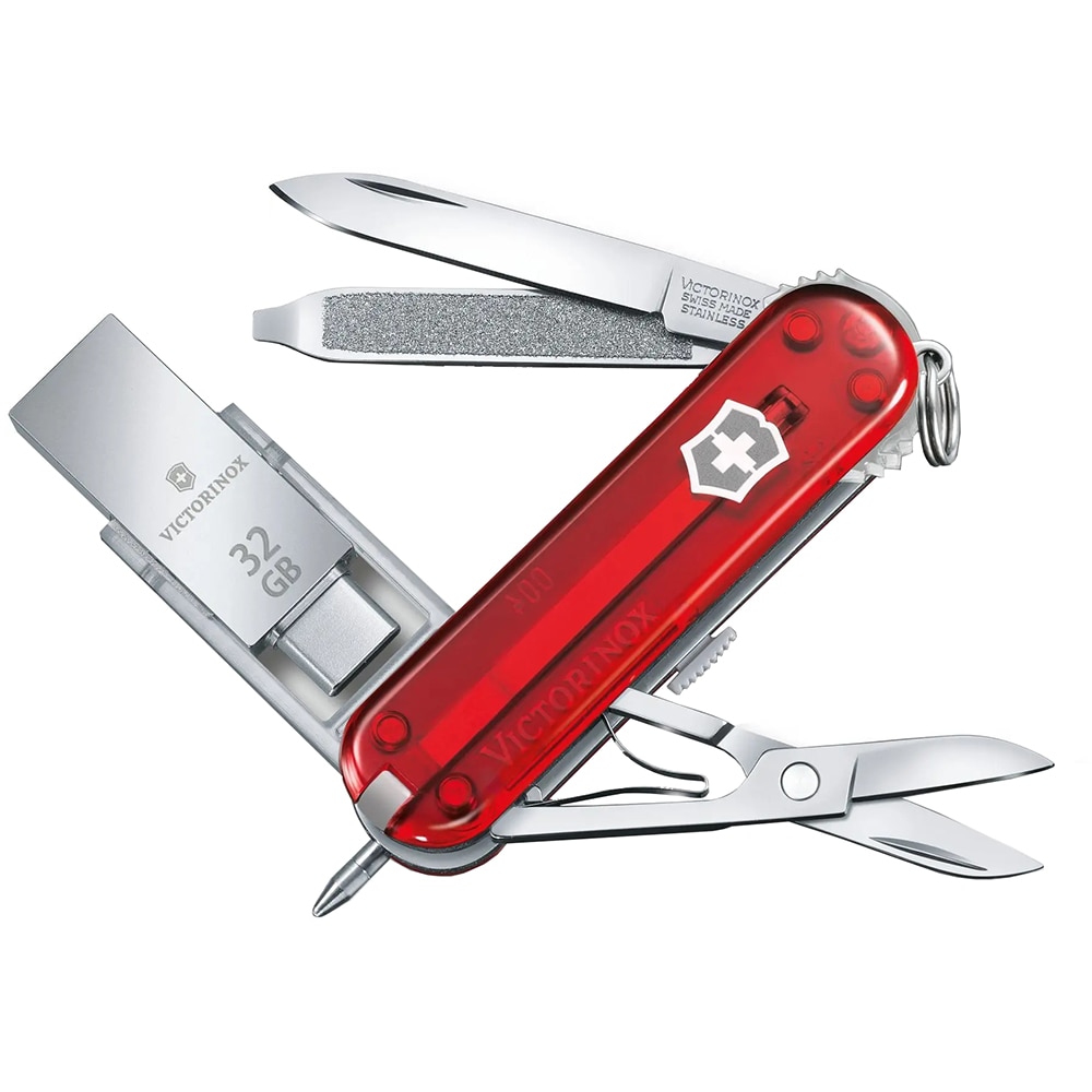Briceag VICTORINOX Work 4.6235.TG32B1, 8 functii, maner ABS, rosu