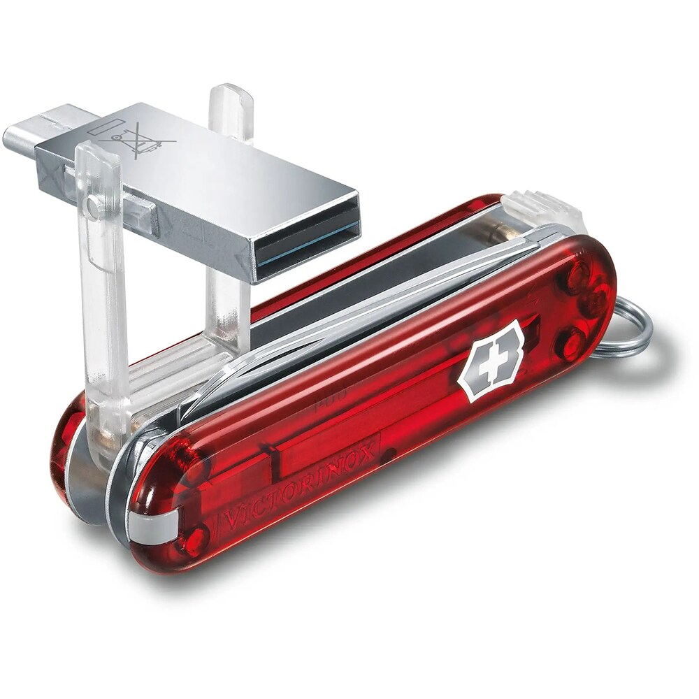Briceag VICTORINOX Work 4.6235.TG32B1, 8 functii, maner ABS, rosu