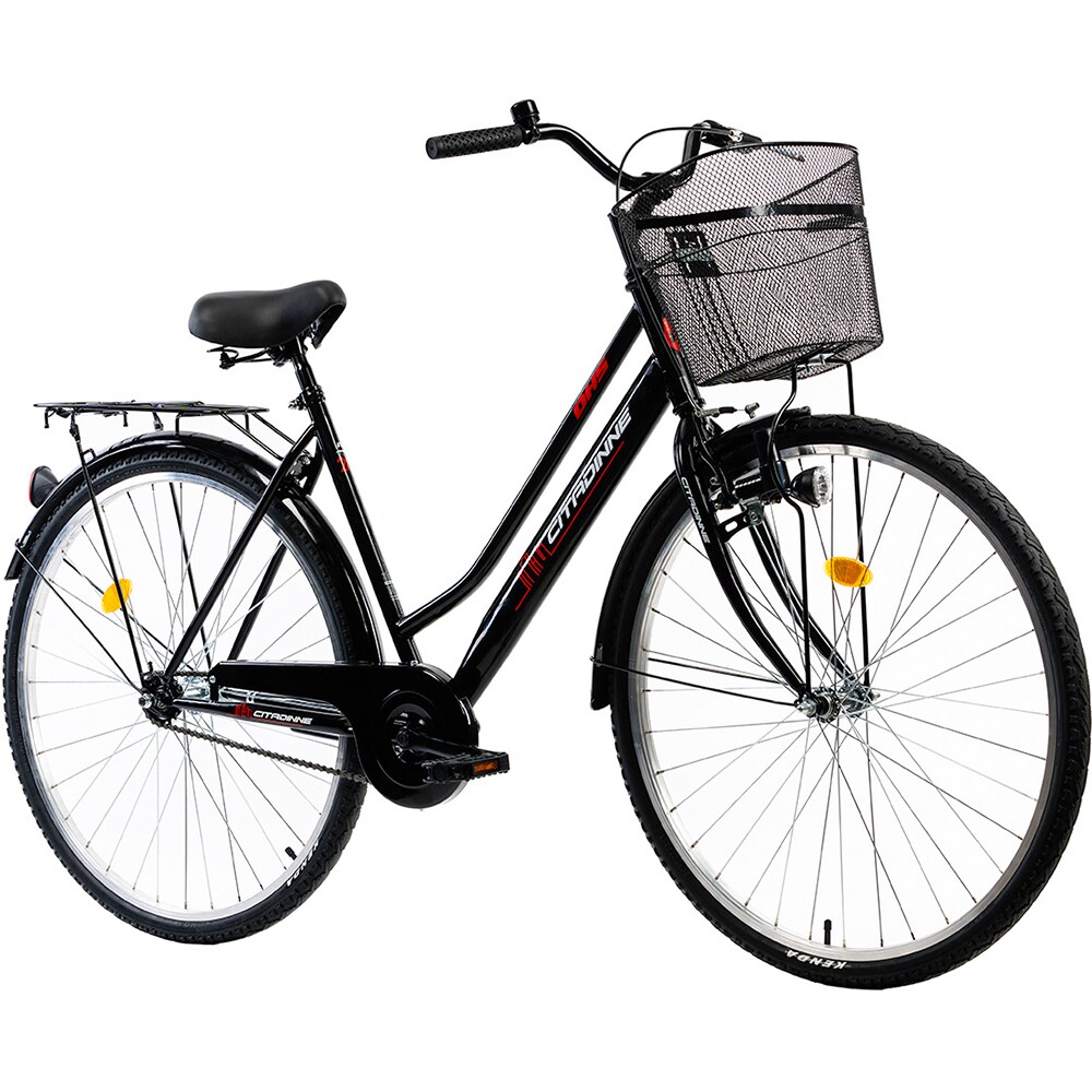 Bicicleta de oras DHS Citadinne 2812 L, roata 28", frana V-brake, negru