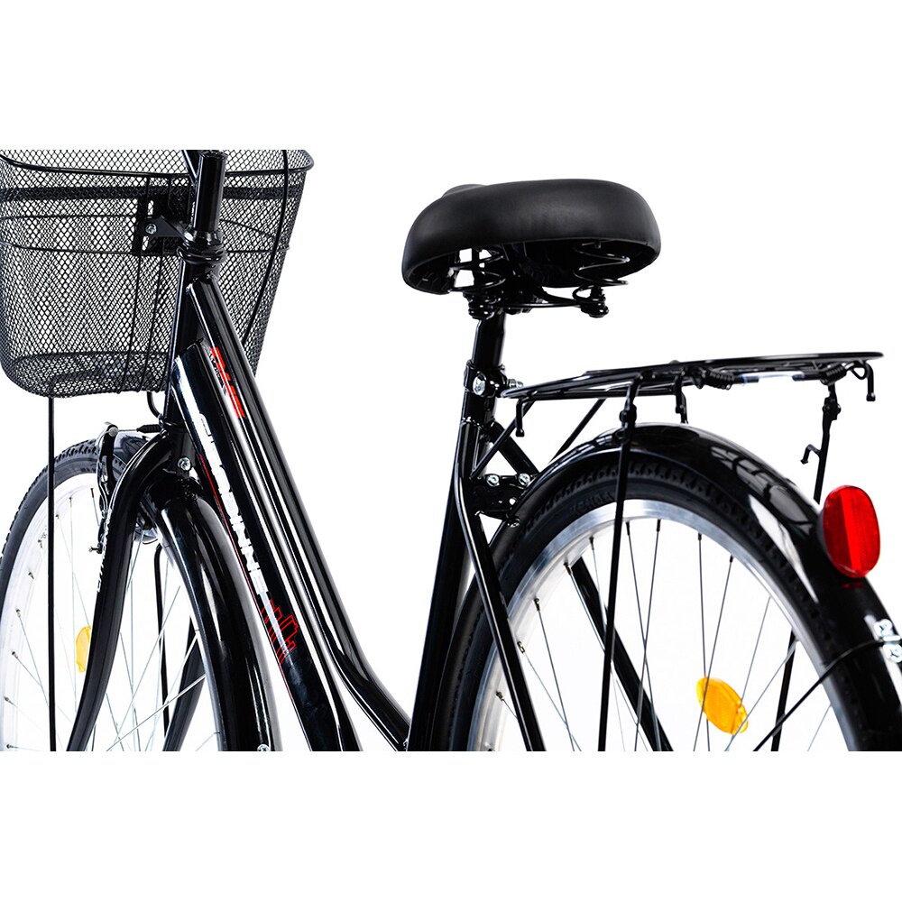 Bicicleta de oras DHS Citadinne 2812 L, roata 28", frana V-brake, negru