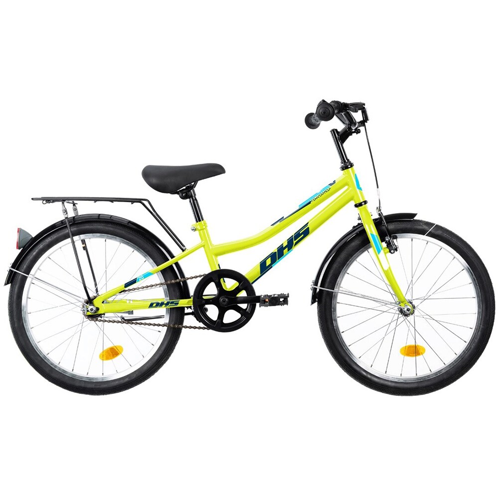Bicicleta copii DHS 2001, roata 20", frana V-brake, verde